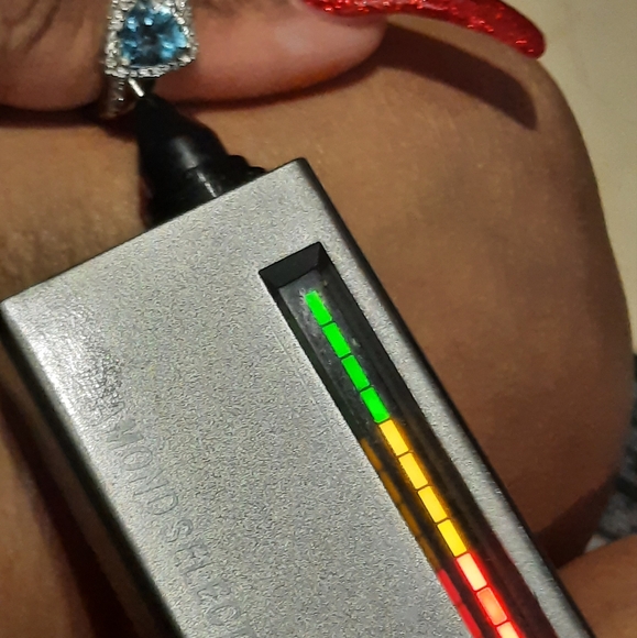 AUTHENTIC DIAMOND 💎 GENUINE SOLID STERLING SILVER BLUE TOPAZ TRILLIANT RING 7 - Picture 3 of 8